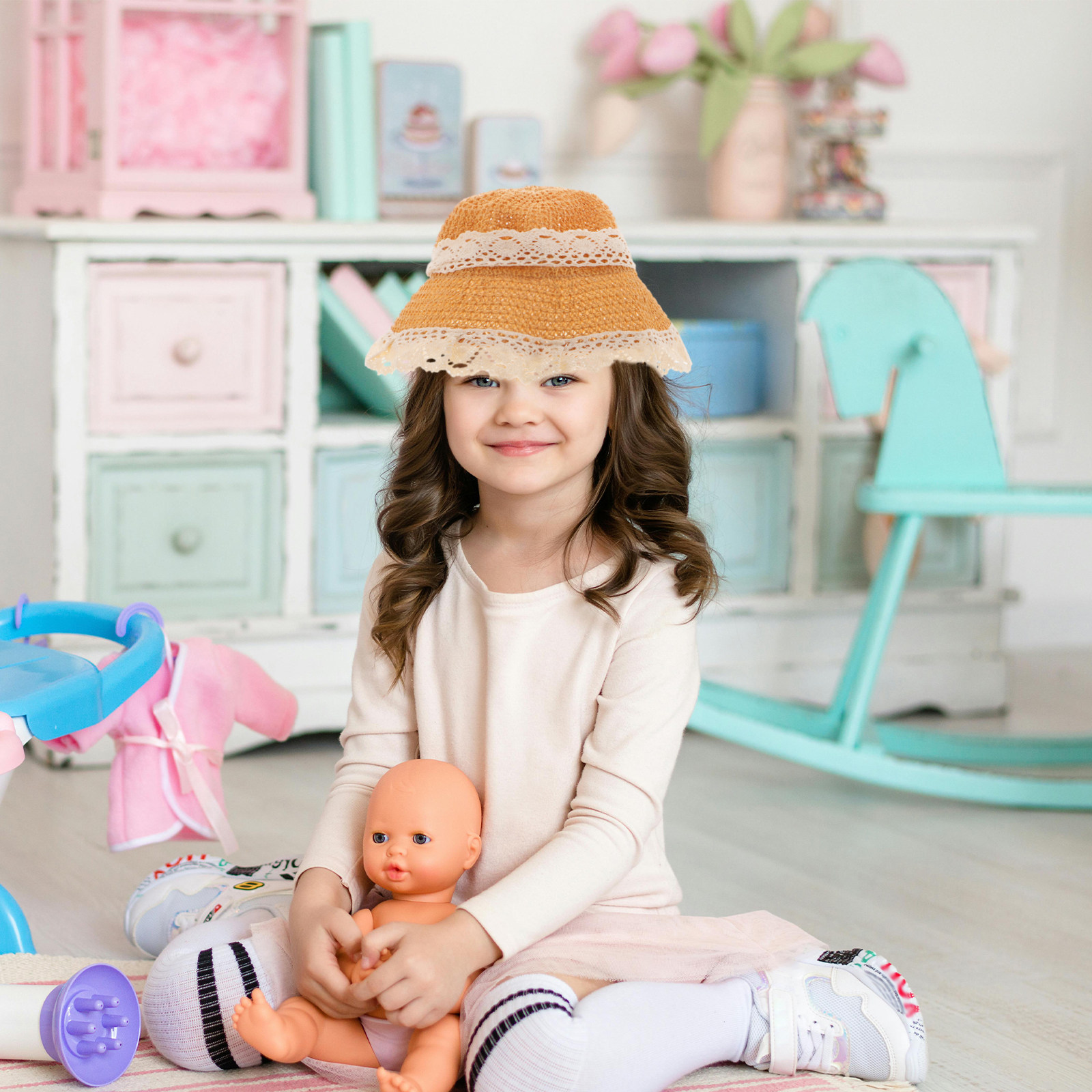 Summer Kids Straw Hat Baby Gir - Sun Hat Wide Brim recension och pris