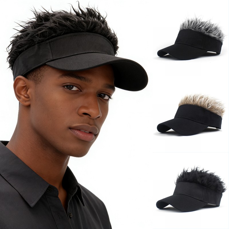 Men Women Synthetic Spiked Wig - Visor Sun Hat recension och pris