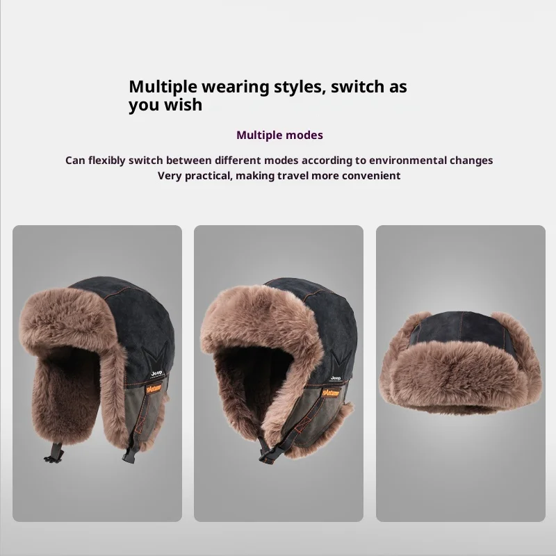 Unisex 3-in-1 Winter Trapper H - Trapper Hat Ear Flap recension och pris
